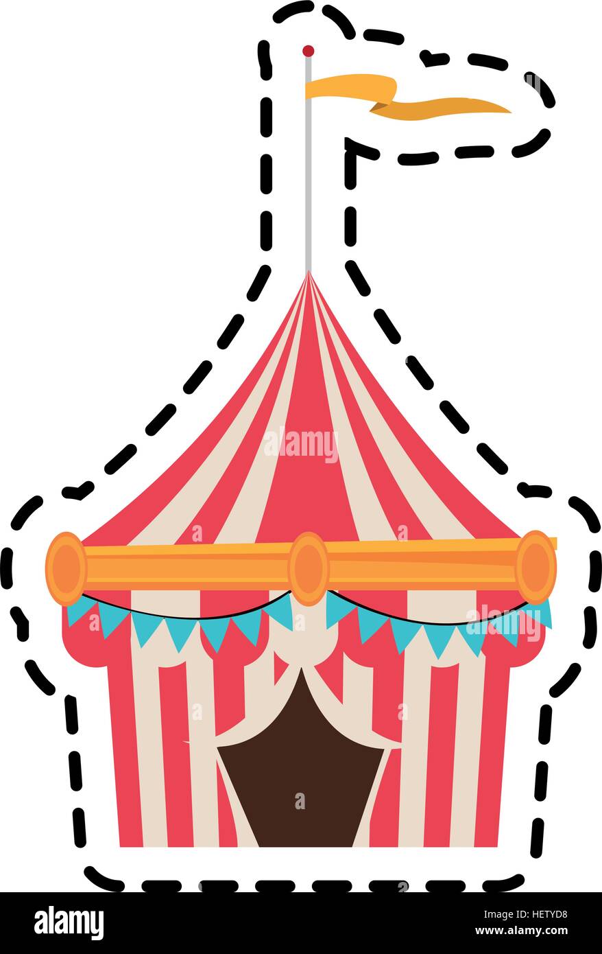 Isolated carnival tent design Stock Vector Image & Art - Alamy