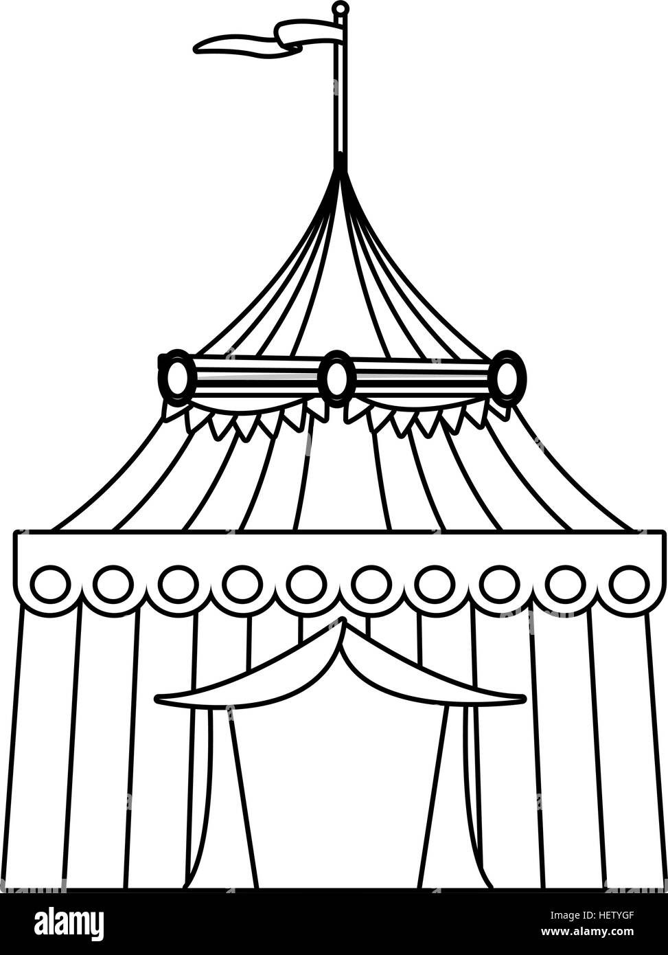 Isolated carnival tent design Stock Vector Image & Art - Alamy