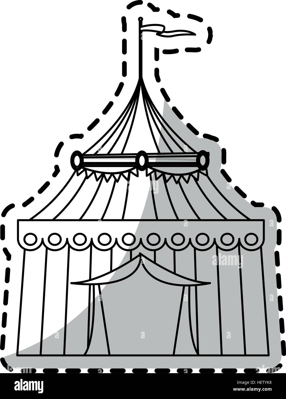 Isolated carnival tent design Stock Vector Image & Art - Alamy