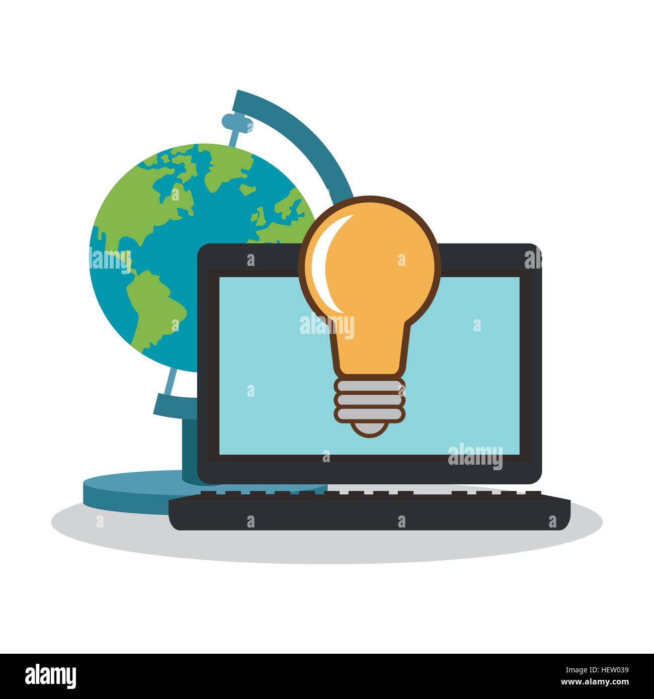 Science lab laptop analysis Cut Out Stock Images & Pictures - Alamy