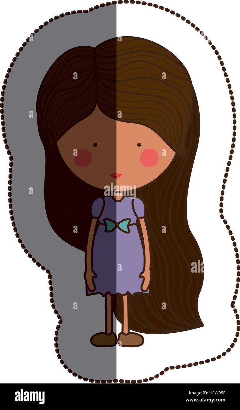 Isolated girl cartoon design Stock Vector Image & Art - Alamy