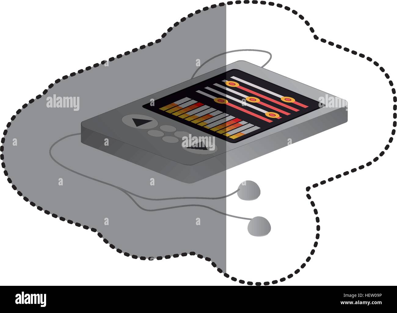 Isolated mp3 device design Stock Vector Image & Art - Alamy