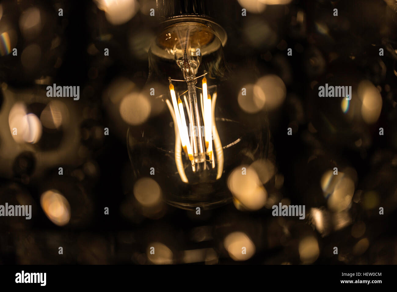 Light Bulb Close Up macro image Stock Photo - Alamy