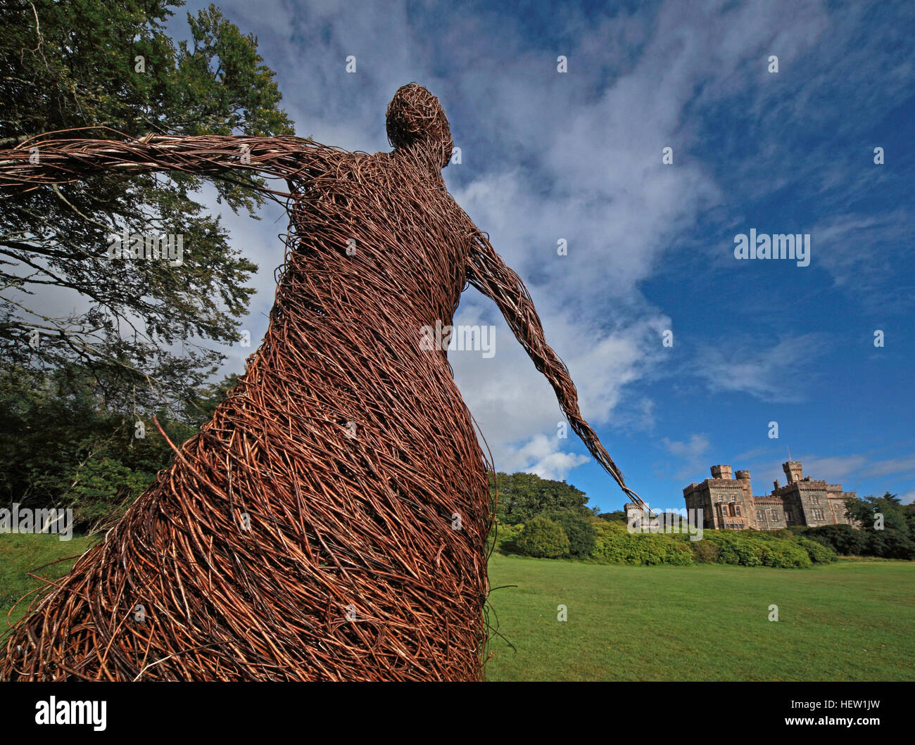 The wicker woman of Stornoway Isle Of Lewis,Scotland,UK Stock Photo