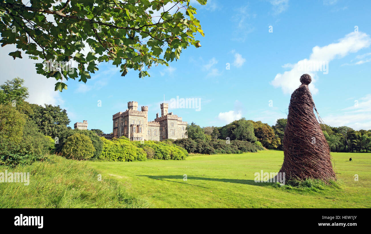 Stornoway Isle Of Lewis,wicker woman at the castle,Scotland,UK Stock Photo