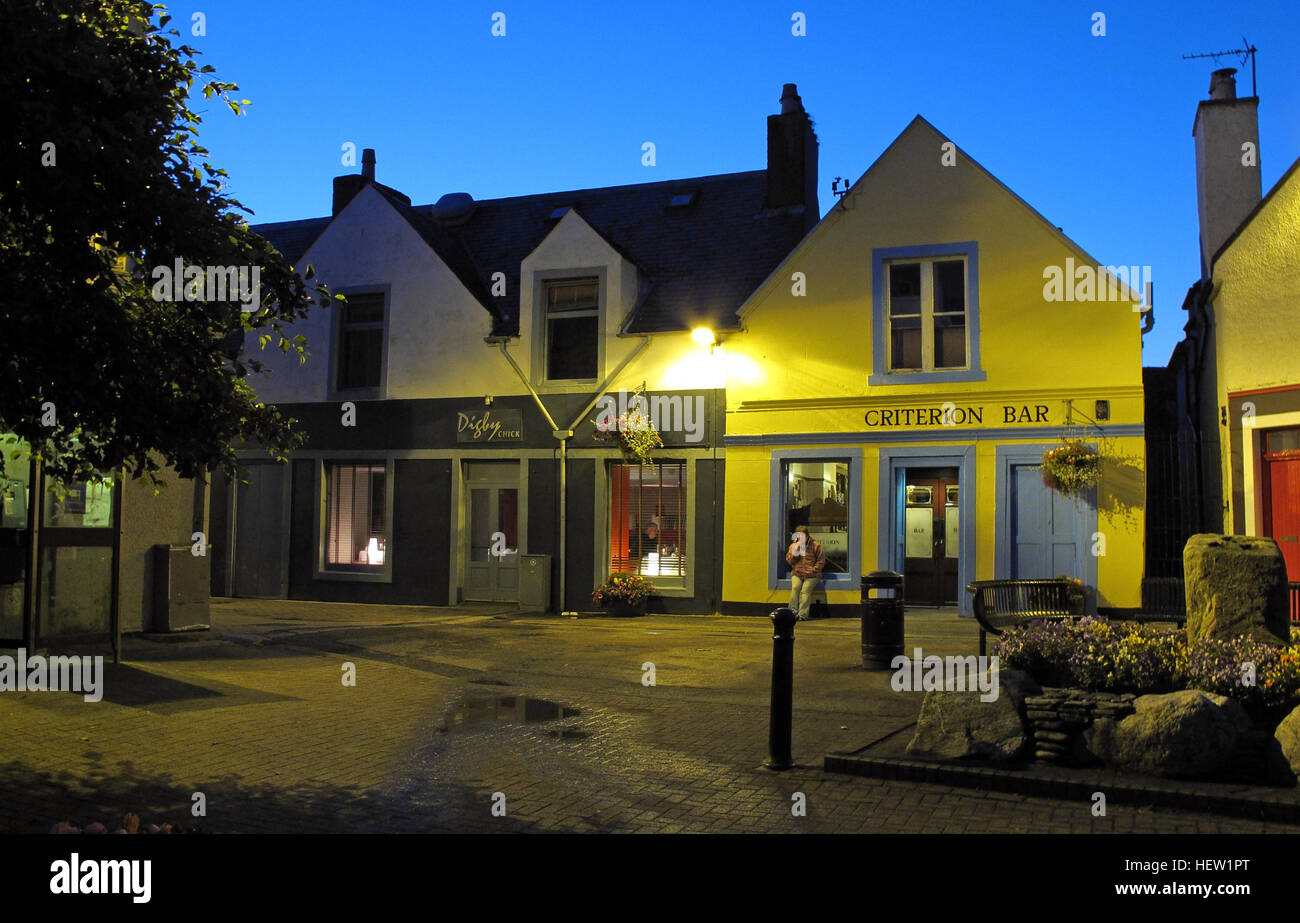 Stornoway Isle Of Lewis,Criterion Bar & Digby Chick restaurant,Scotland, UK Stock Photo