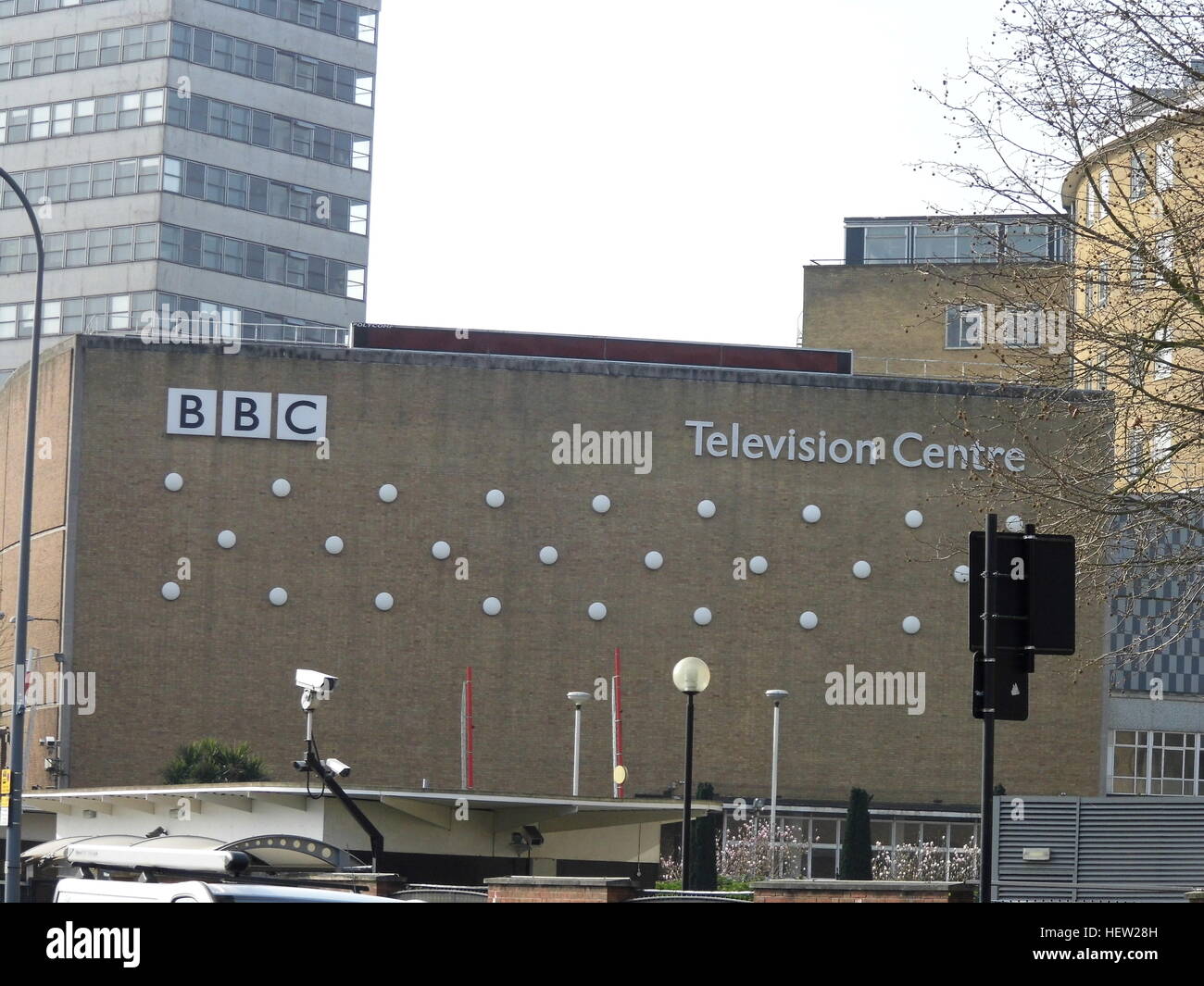 Old BBC Television Centre at White City London Stock Photo
