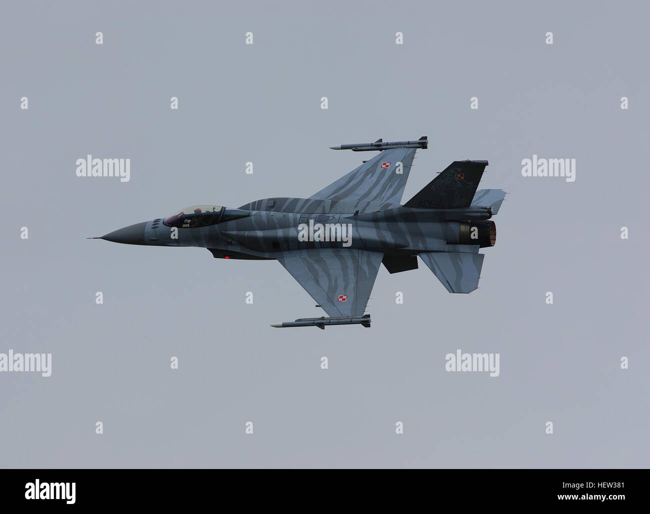 Polish Block 52 F-16 Solo Display Stock Photo