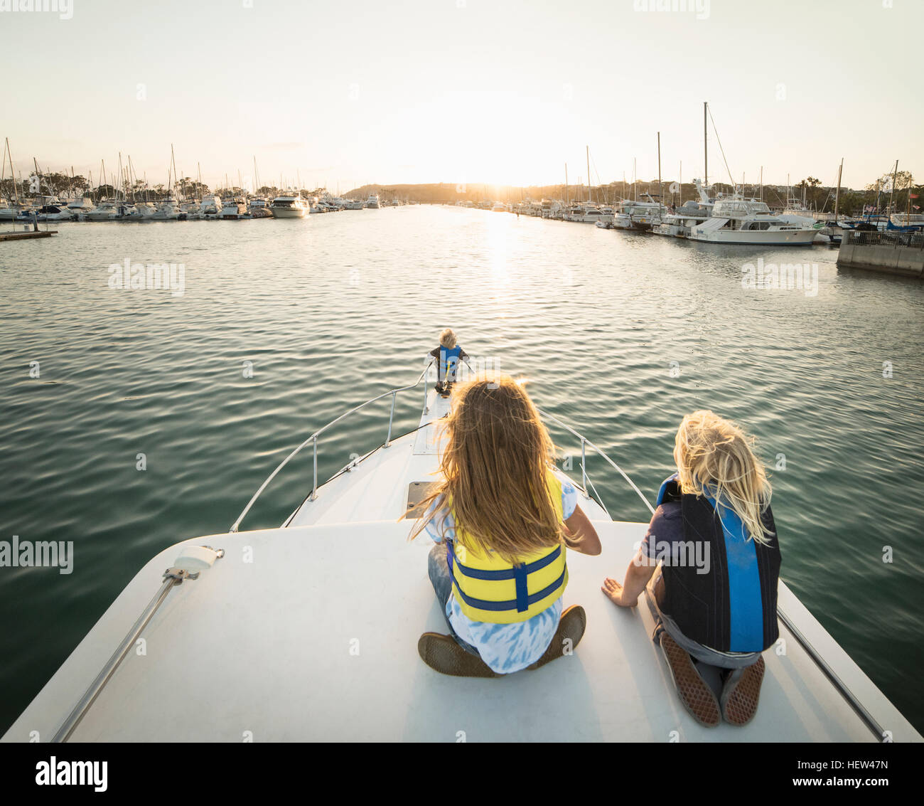 Kids standing a boat hi-res stock photography and images - Page 2 - Alamy
