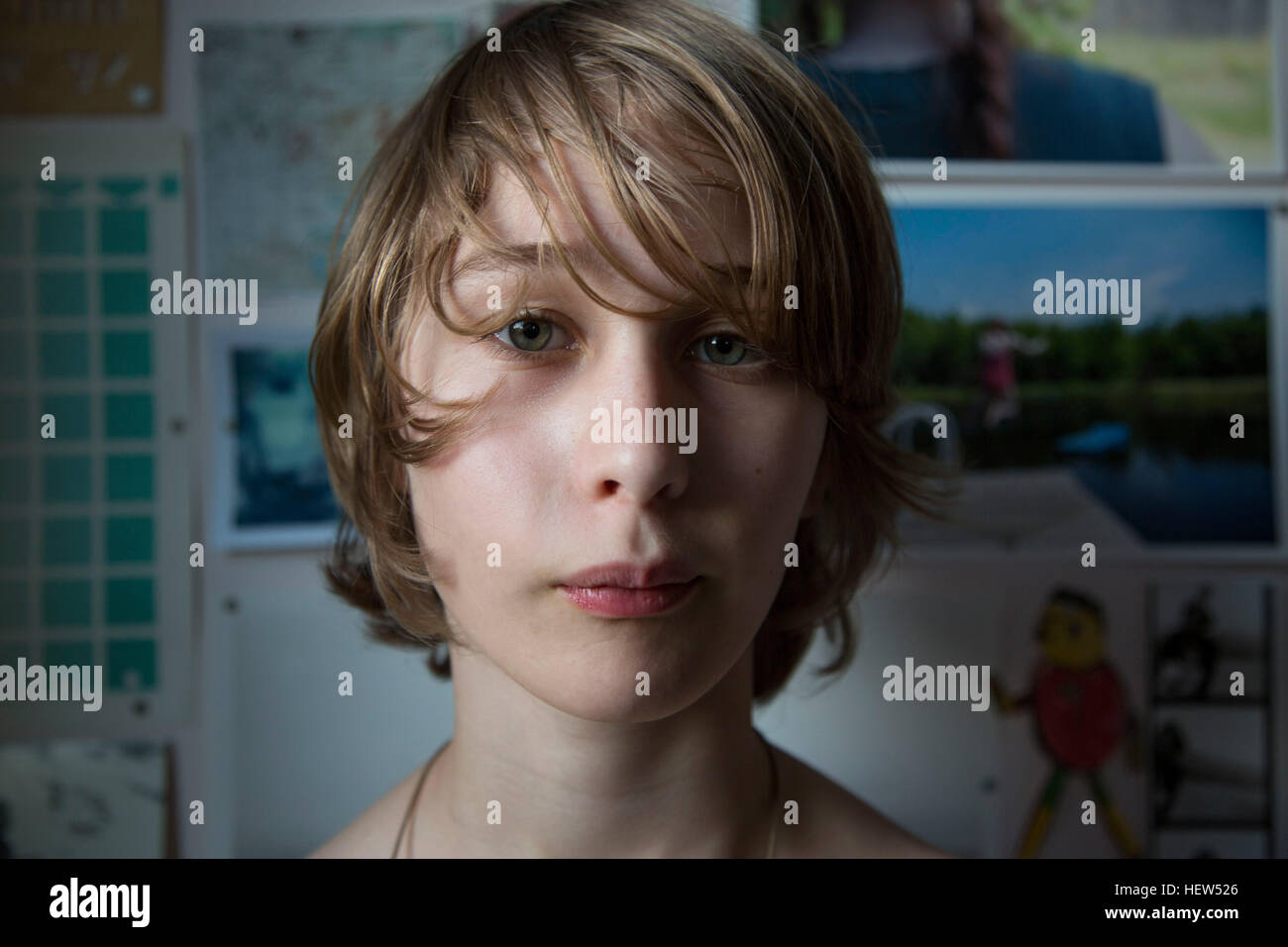 Portrait of young boy at home Stock Photo Alamy Portrait of young boy at home Stock Photo Alamy