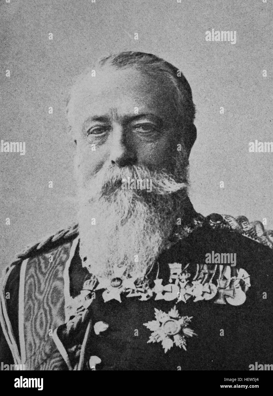 Frederick I, Frederick Wilhelm Ludwig, 9 September 1826 - 28 September 1907, Grand Duke of Baden from 1856 to 1907., picture from 1895, digital improved Stock Photo