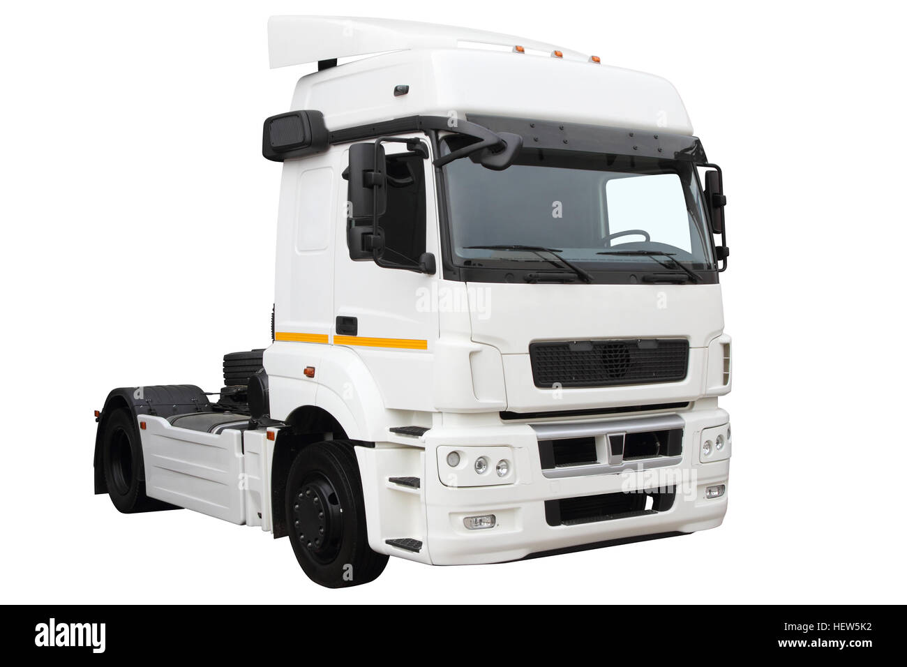 Modern truck, isolated on white background Stock Photo - Alamy