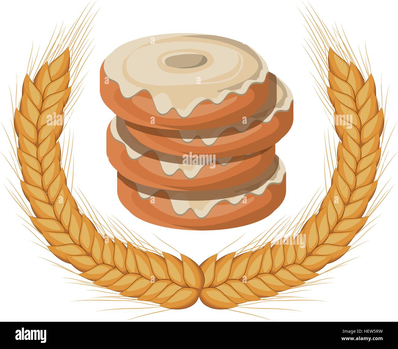 Isolated donut design Stock Vector Image & Art - Alamy
