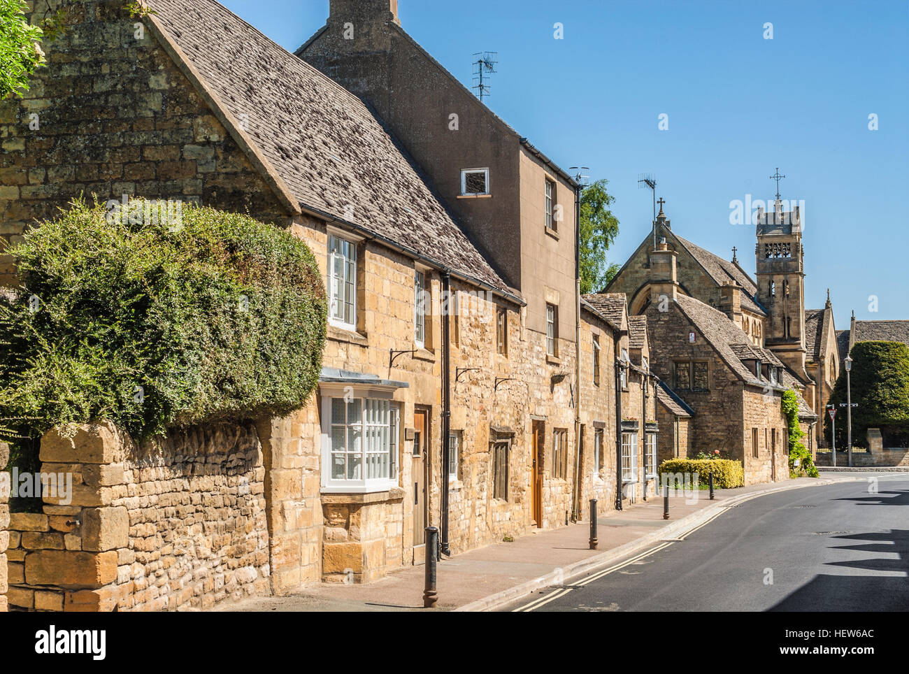 Cotsworld Cottage in Chipping Campden a small market town within the Cotswold district of Gloucestershire, England Stock Photo