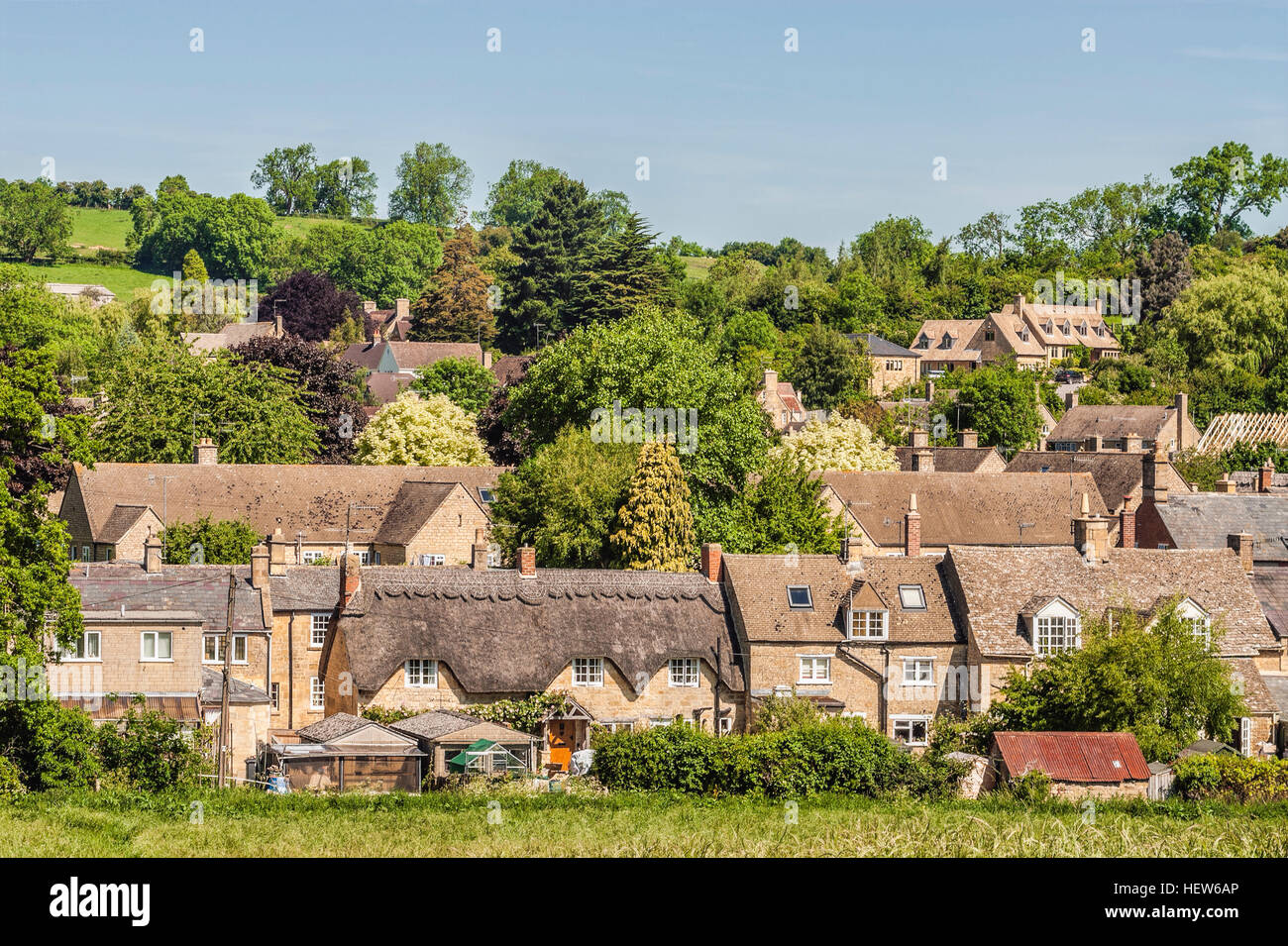 Chipping Campden a small market town within the Cotswold district of Gloucestershire, England. Stock Photo