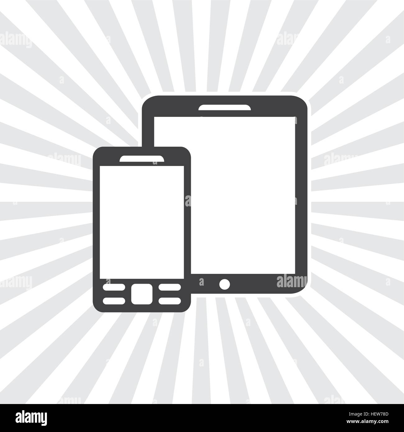 Smartphone and tablet icon design , vector illustration Stock Vector ...
