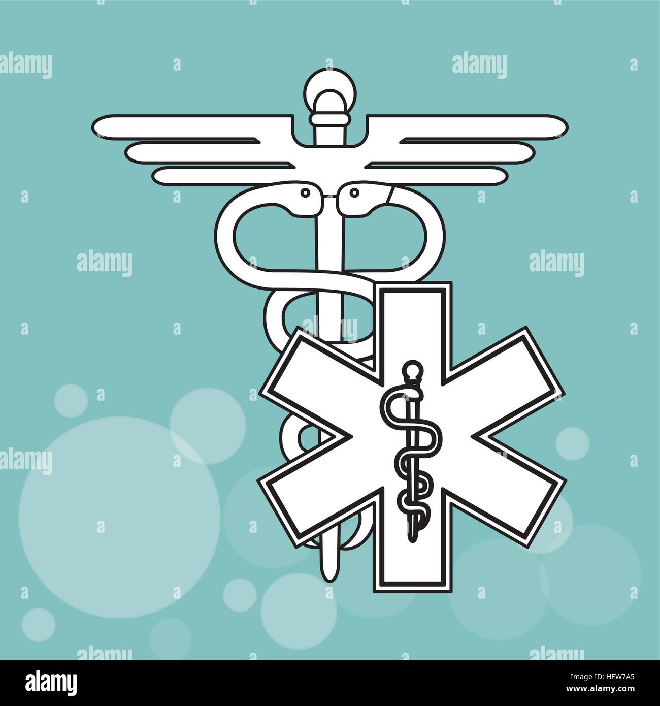 caduceus icon design , vector illustration Stock Vector Image & Art - Alamy