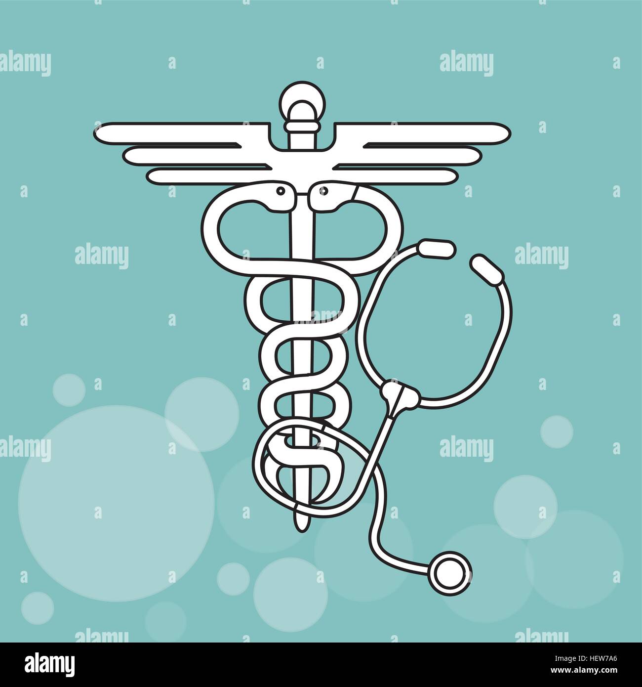 caduceus icon design , vector illustration Stock Vector Image & Art - Alamy
