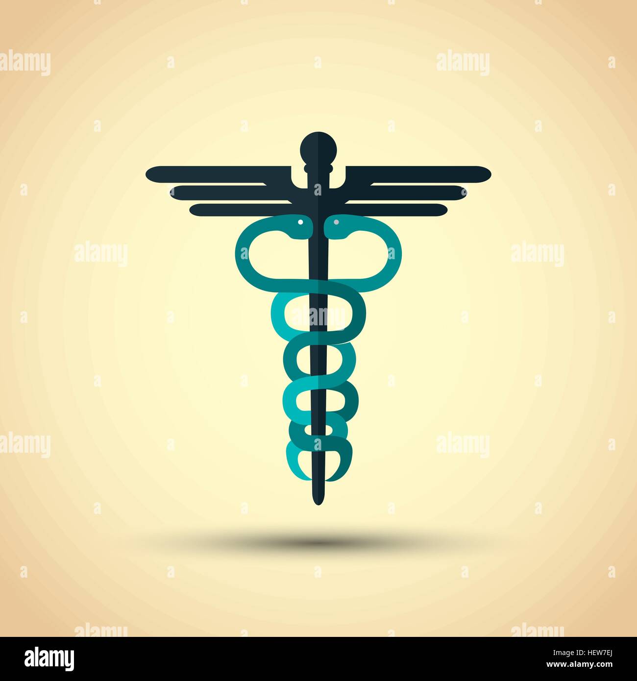 caduceus icon design , vector illustration Stock Vector Image & Art - Alamy