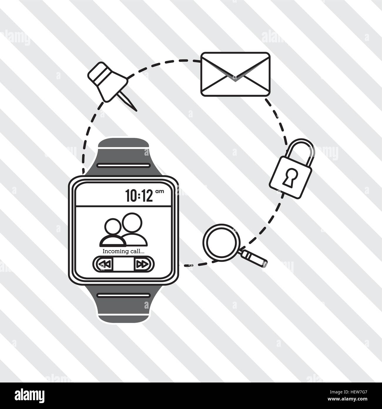 Clock icon design, vector illustration Stock Vector Image & Art - Alamy