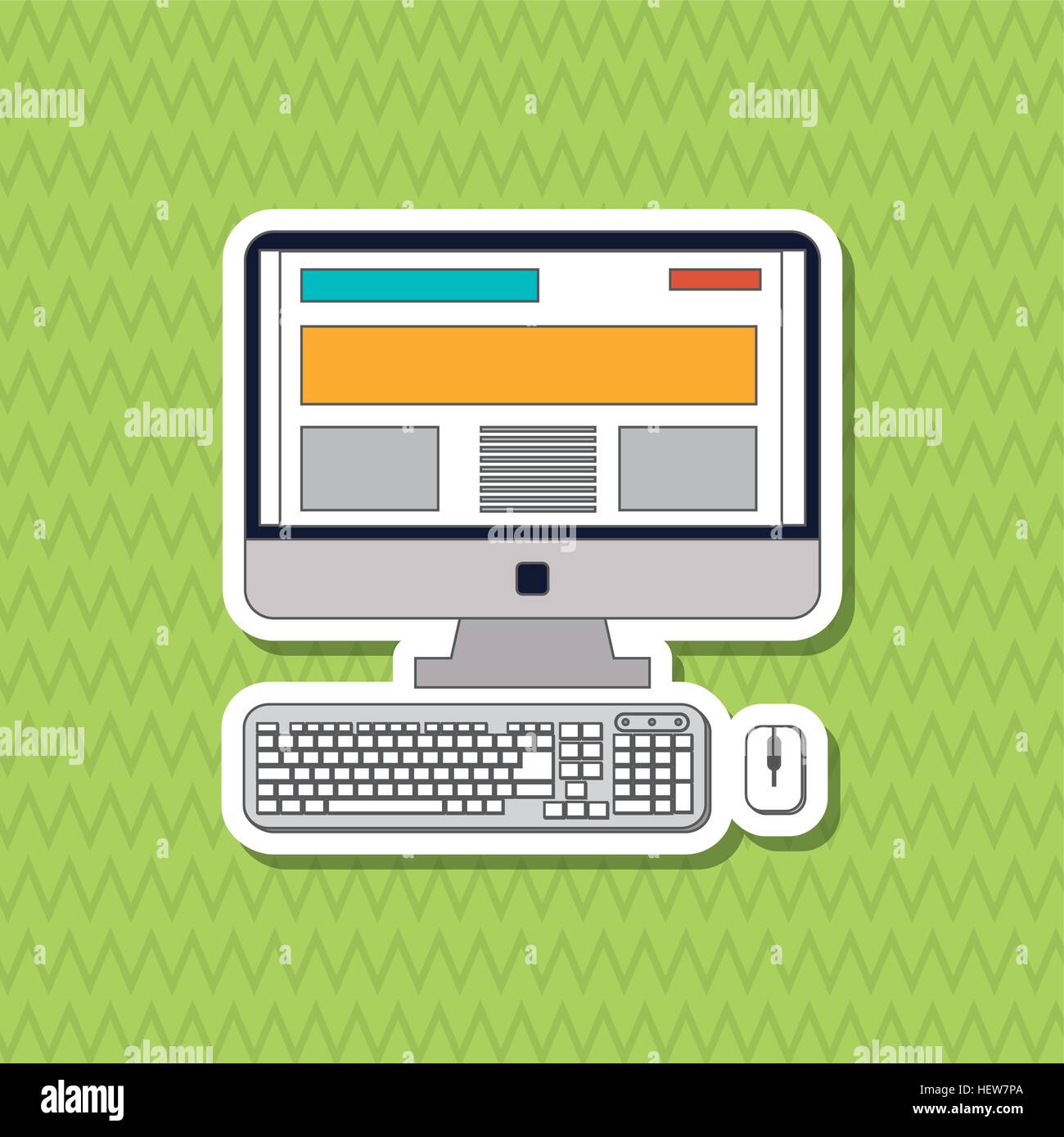 computer icon design, vector illustration Stock Vector Image & Art - Alamy