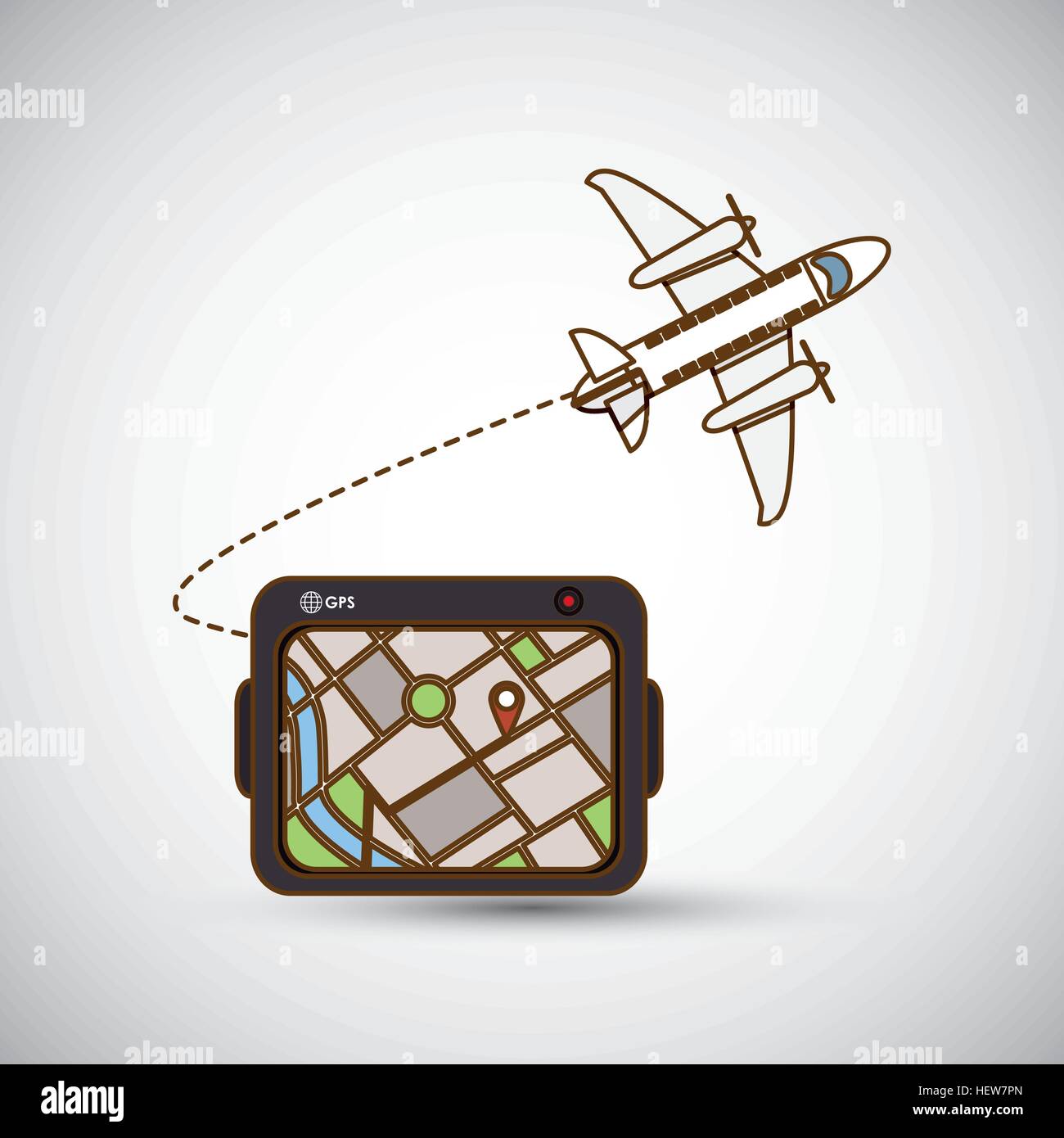 tablet and travel icon design, vector illustration Stock Vector Image ...