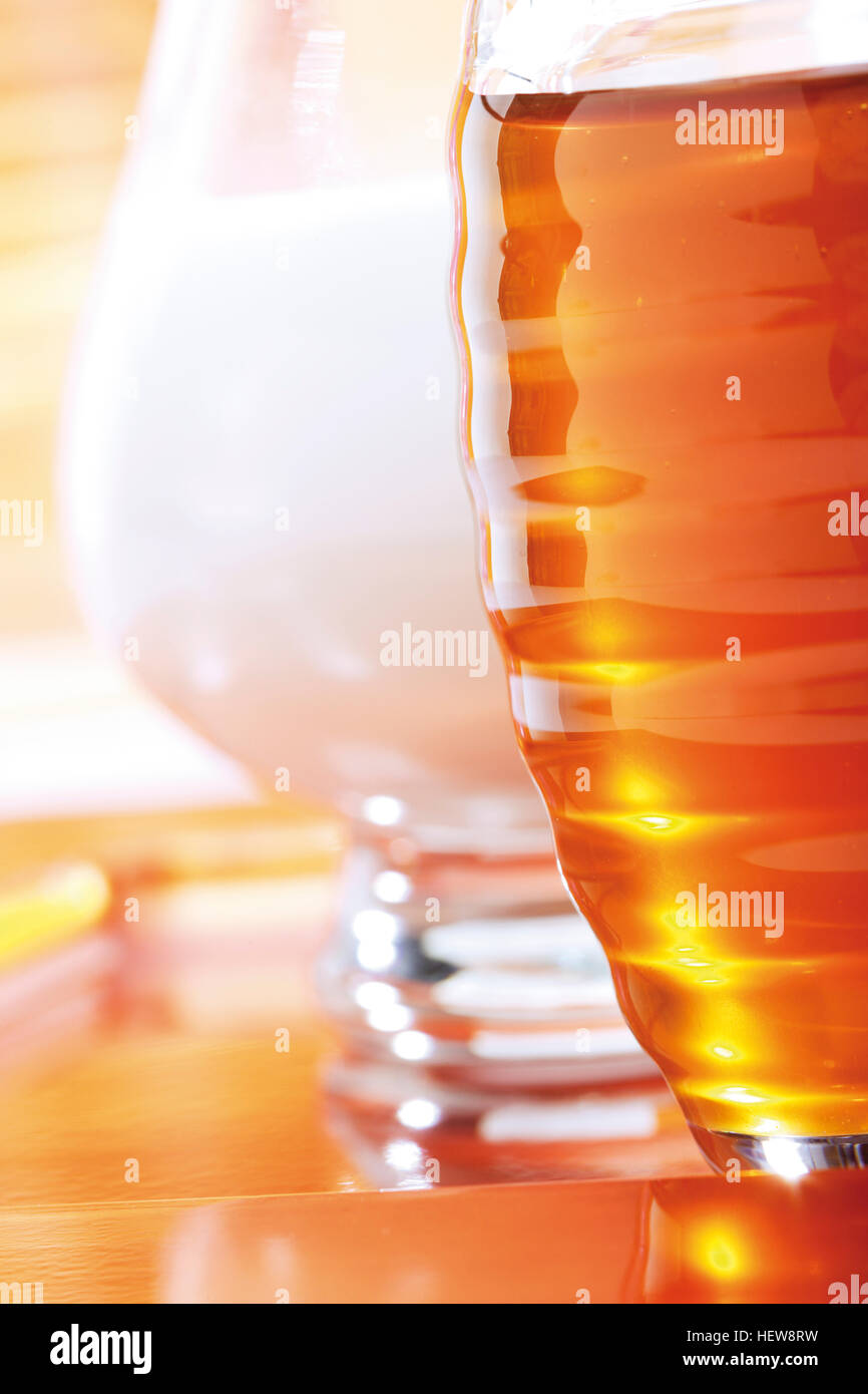 Milk and honey Stock Photo Alamy