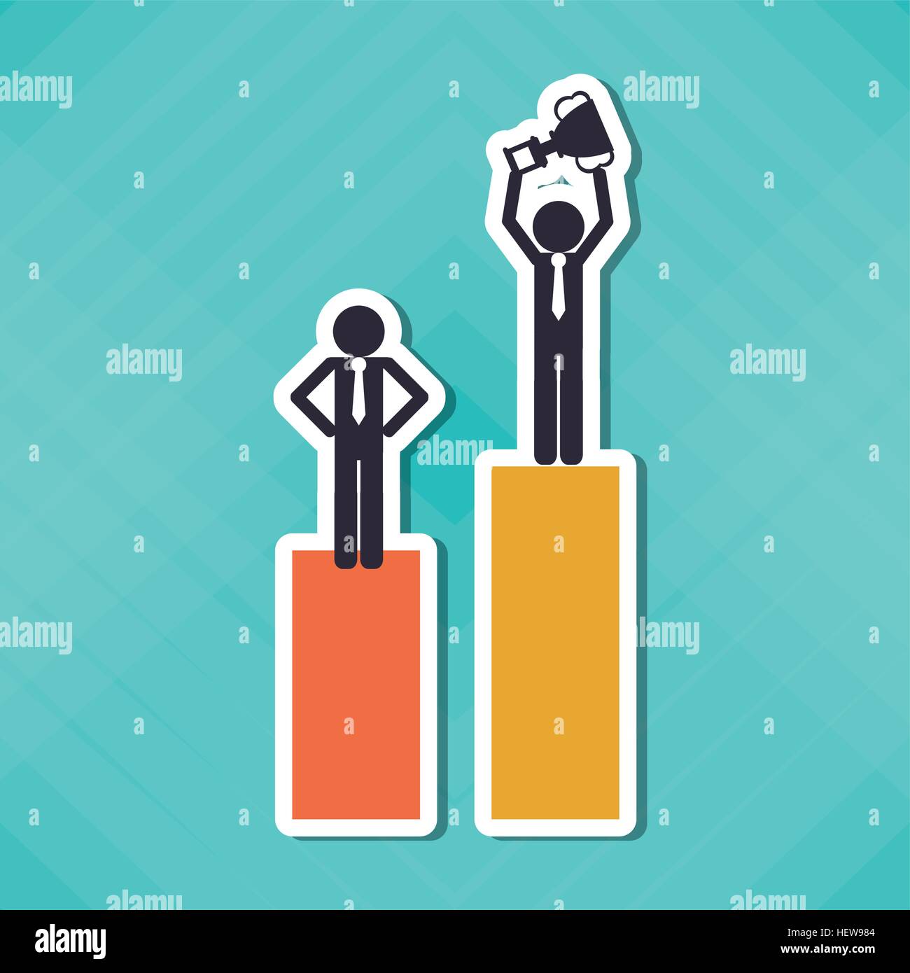Winner and businessman design, vector illustration Stock Vector Image ...