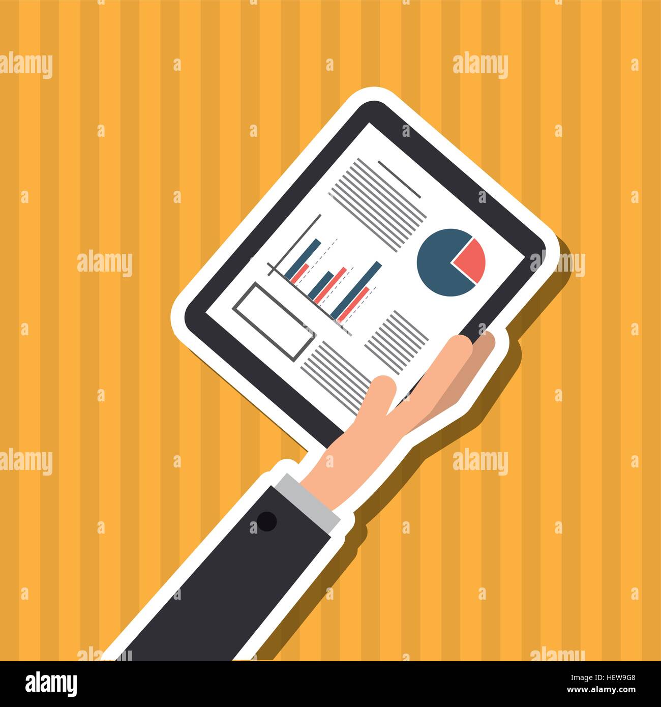 Infographic document design, vector illustration Stock Vector Image ...
