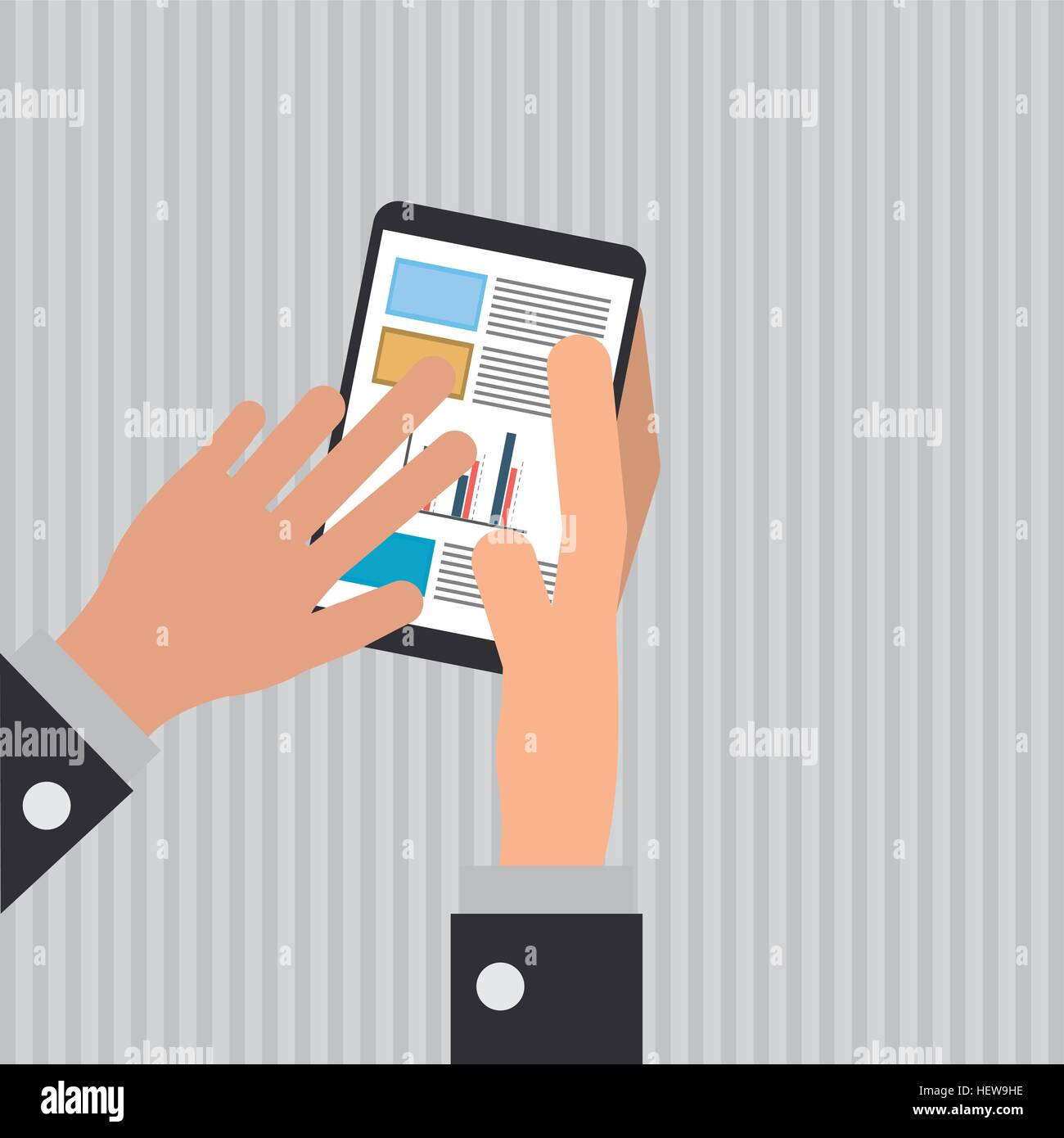 Infographic document design, vector illustration Stock Vector Image ...