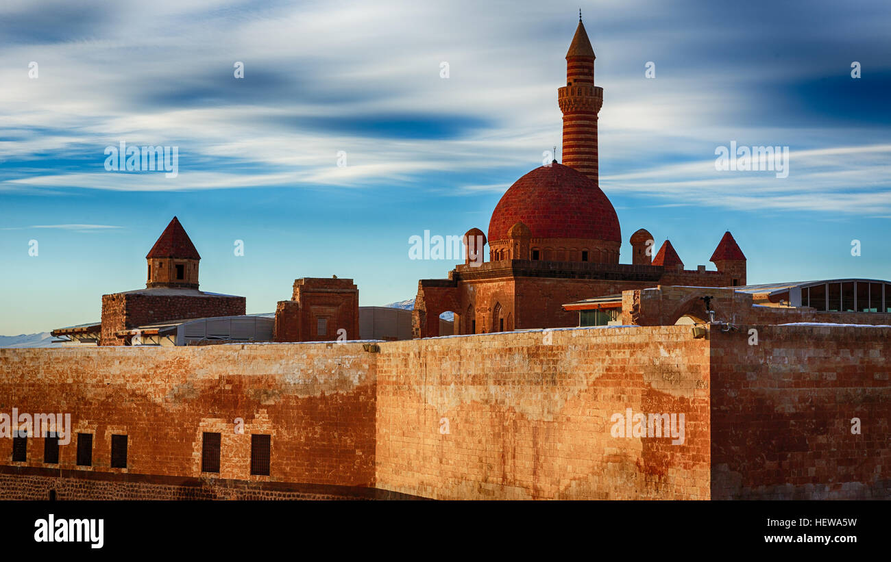 Ishak Pasha Palace,Dogu Beyazit,Agri, Turkey country Stock Photo