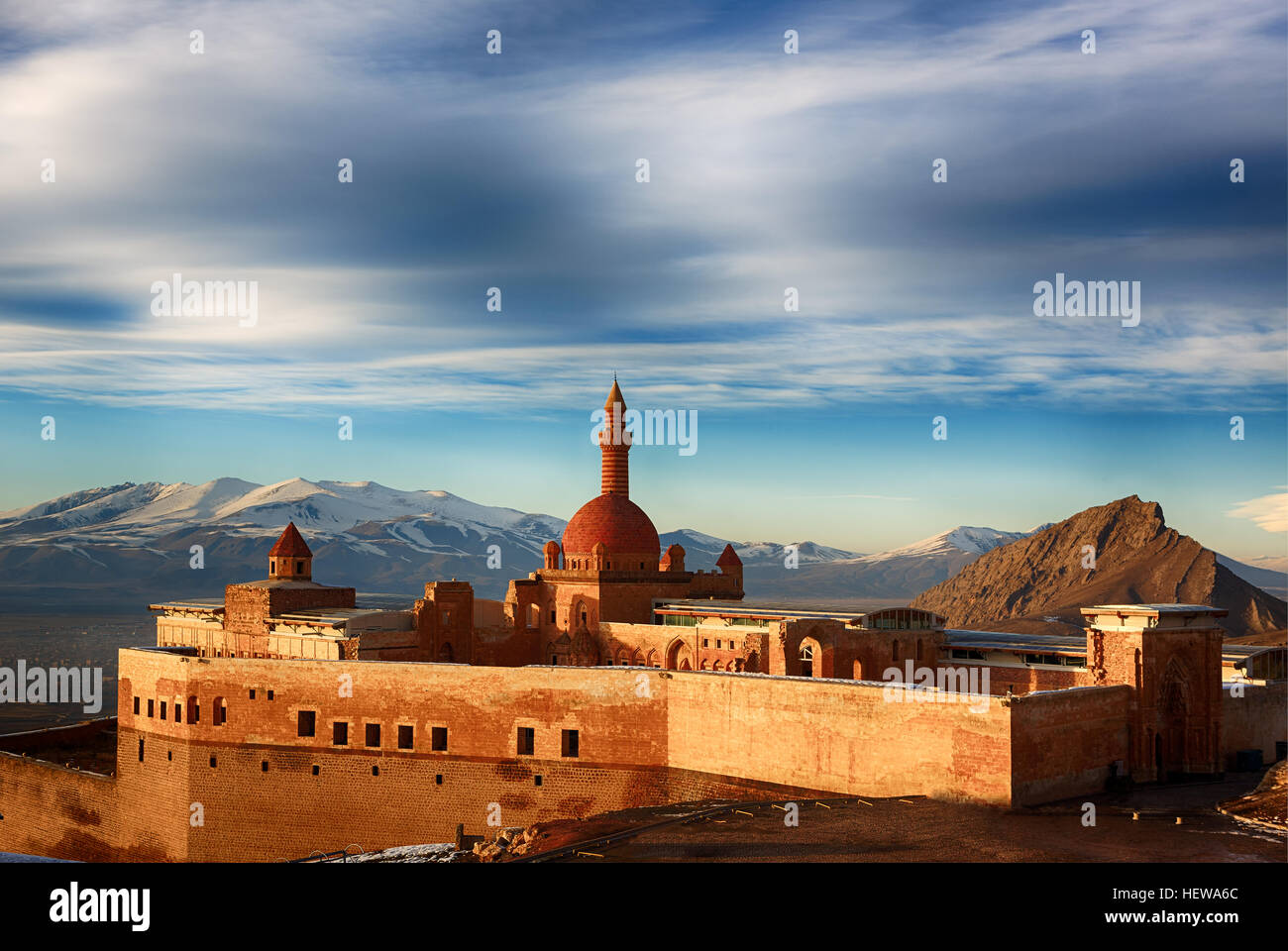 Ishak Pasha Palace,Dogu Beyazit,Agri, Turkey country Stock Photo