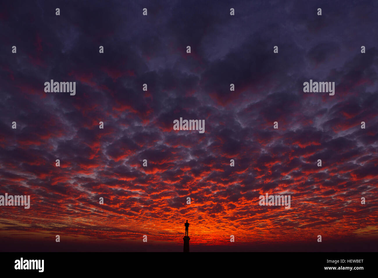 sky at sunset Stock Photo