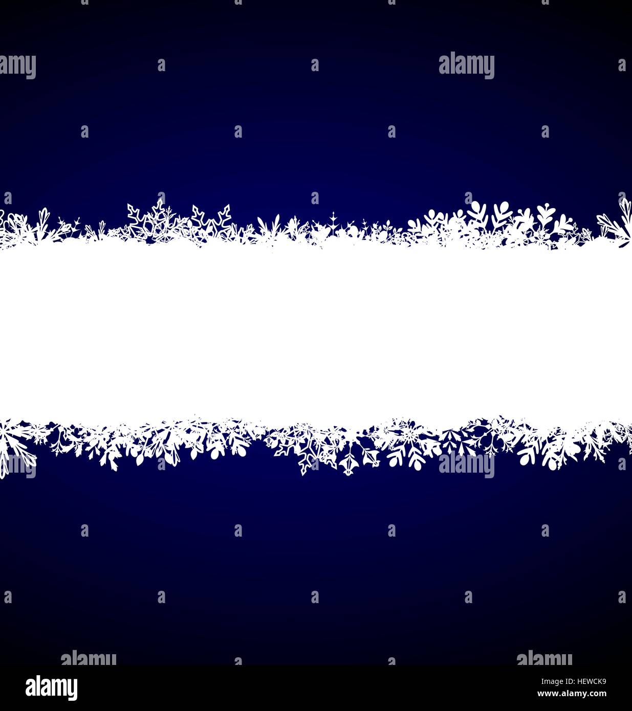 Illustration Winter Blue Background with Snowflakes - Vector Stock ...