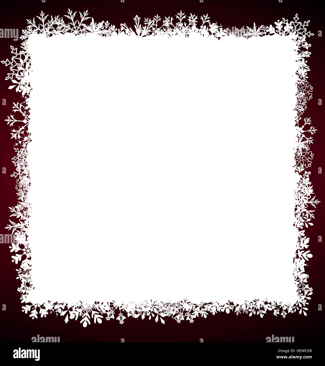 Winter Square Illustration Winter Square Frame with Snowflakes - Vector Stock Vector ...