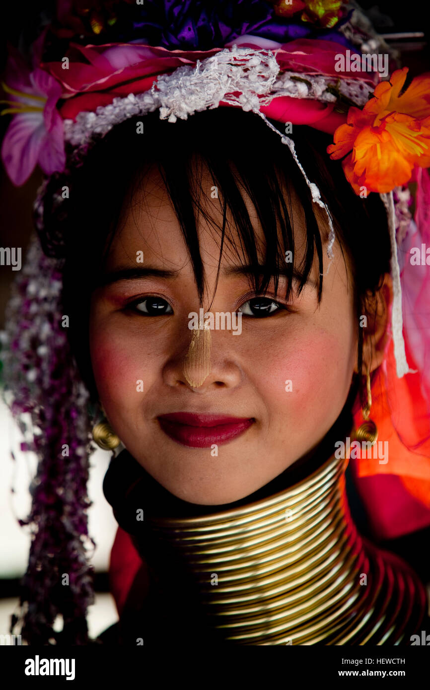 Hill Tribe People in Thailand Stock Photo