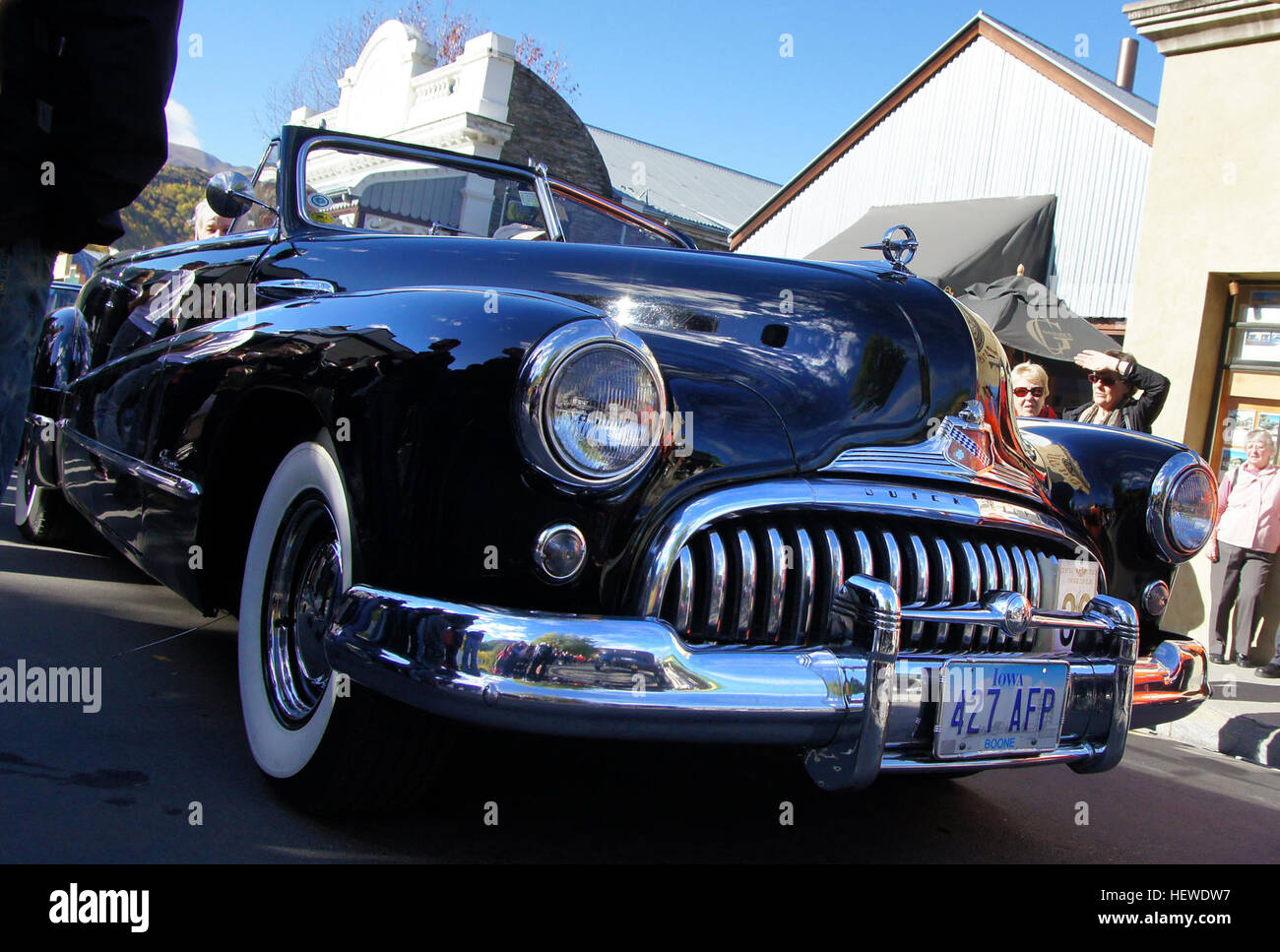 Auto Shows,Autumn festivel Arrowtown,Buick,Car Show,Car parade,Cars,Classic Cars,Vintage cars,Vintange Car Clubs,cars restored Stock Photo