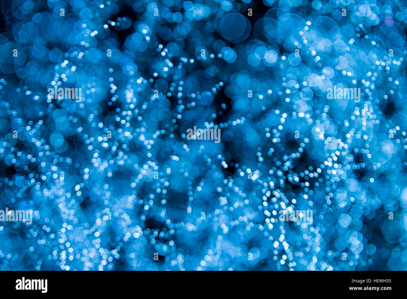 Abstract background of defocus lights in blue bokeh Stock Photo - Alamy