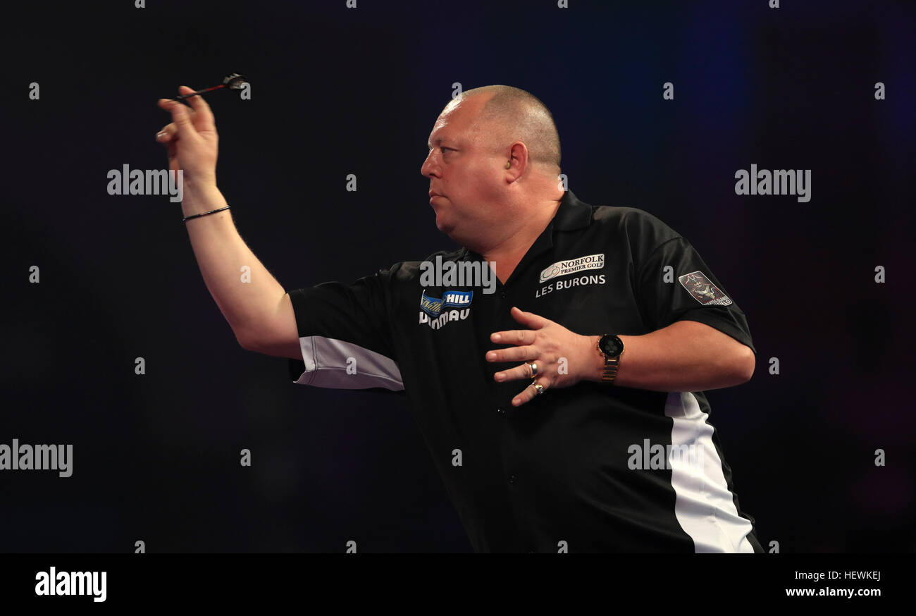 Mervyn King during day nine of the William Hill World Darts