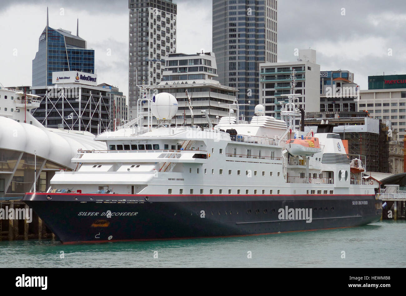 The ship was built in 1989 for the Japanese market as Oceanic Grace, before being bought by Indonesia's Spice Islands Cruises which renamed her Oceanic Odyssey. In 1999, she was bought by St. Louis-based Clipper Cruise Line, and renamed Clipper Odyssey. She was then sold in 2007 to International Shipping Partners.  On 10 September 2013, it was announced that the vessel had been purchased by Silversea Cruises. She entered service for Silversea on 1 March 2014, after being rechristened in Singapore by Elda Turco Bulgherini. The following month, she commenced a program of short cruises along the  Stock Photo