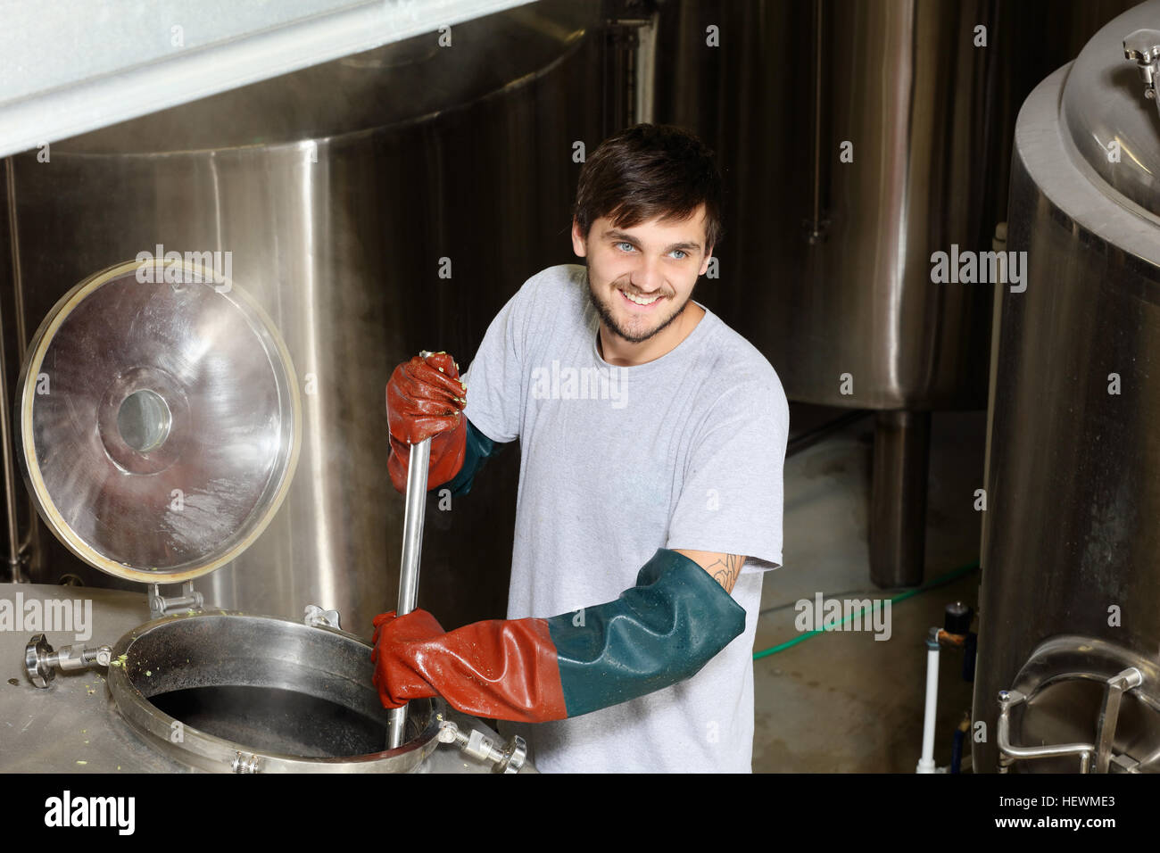Brew kettle hi-res stock photography and images - Alamy
