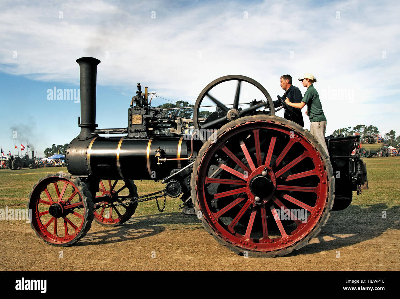 Charles Burrell &amp; Sons were builders of steam traction engines, agricultural machinery, steam trucks and steam tram engines. The company were based in Thetford, Norfolk and operated from the St Nicholas works on Minstergate and St Nicholas Street some of which survives today. Stock Photo