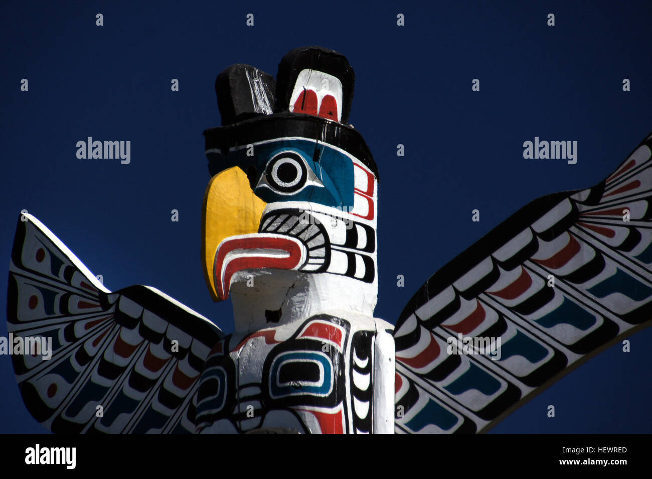 A totem can be the symbol of a tribe, clan, family or individual. Native American tradition provides that each individual is connected with nine different animals that will accompany each person through life, acting as guides. Different animal guides come in and out of our lives depending on the direction that we are headed and the tasks that need to be completed along our journey. Stock Photo