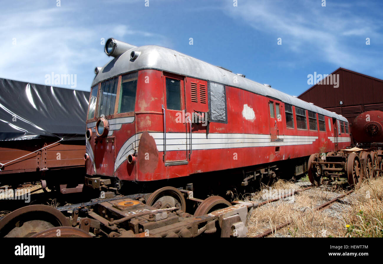 The NZR RM class Vulcan railcars were operated by the New Zealand Stock