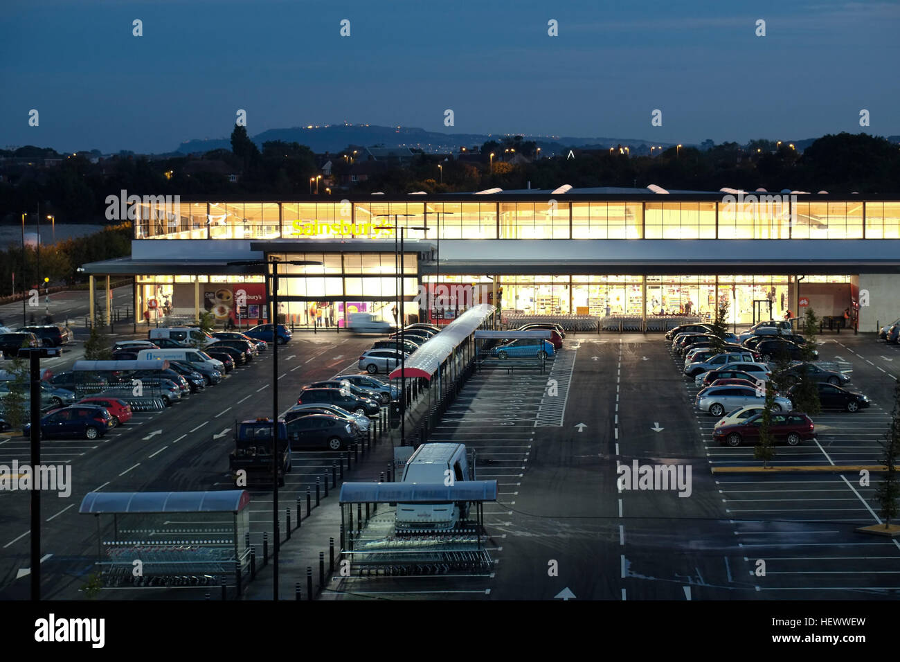 Sainsbury's Weymouth Superstore Stock Photo