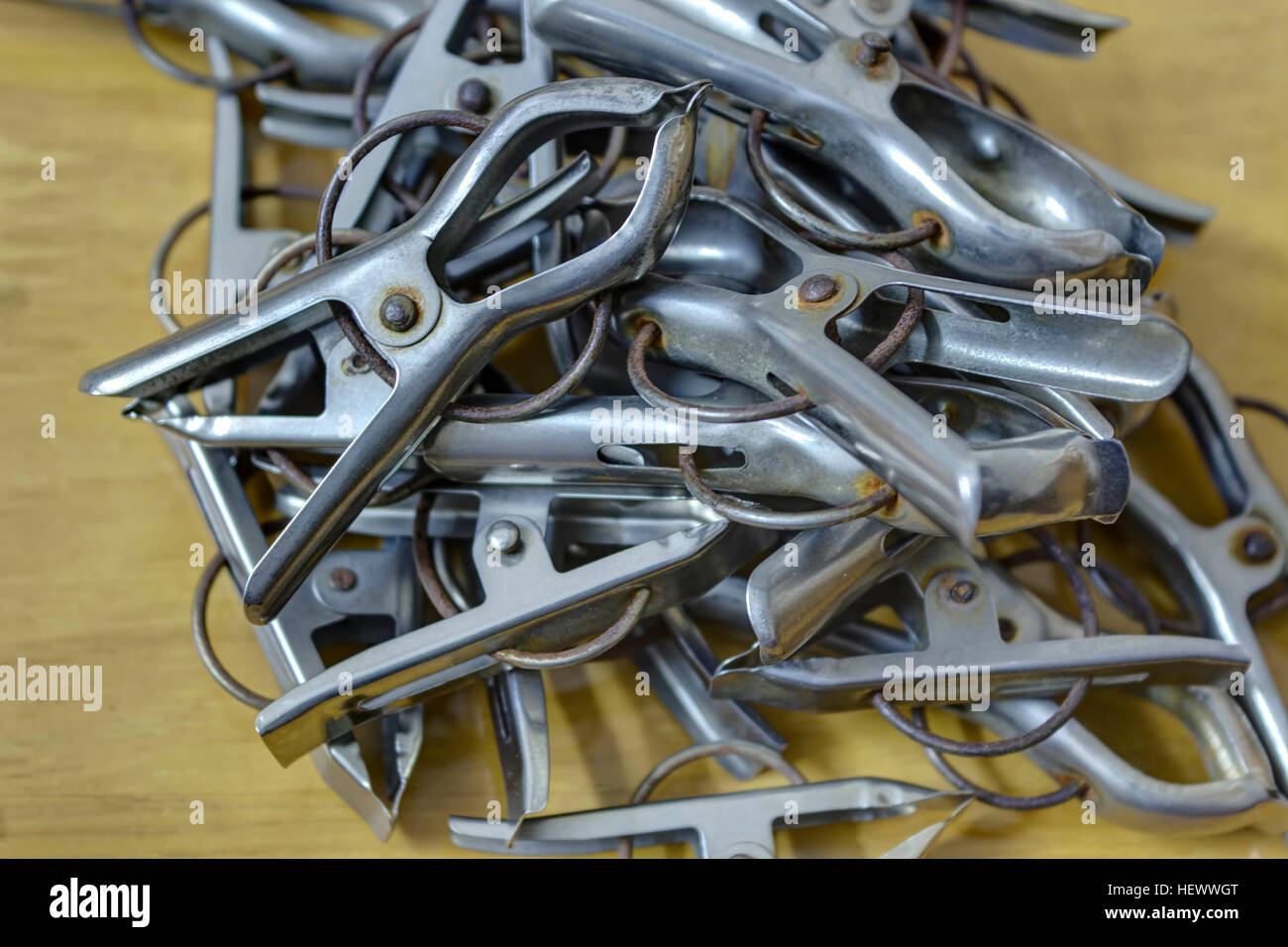 Hanging dryer clips. Suitable for both indoor and outdoor use Stock