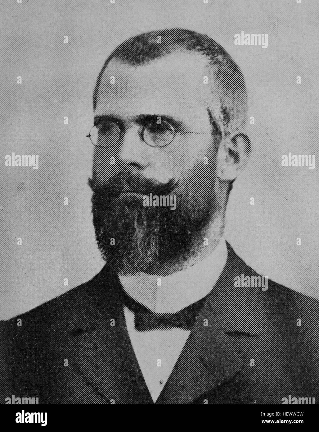Carl Josef Emil Bachem, born 1858, Mitglied des deutschen Reichstages, picture from 1895, digital improved Stock Photo