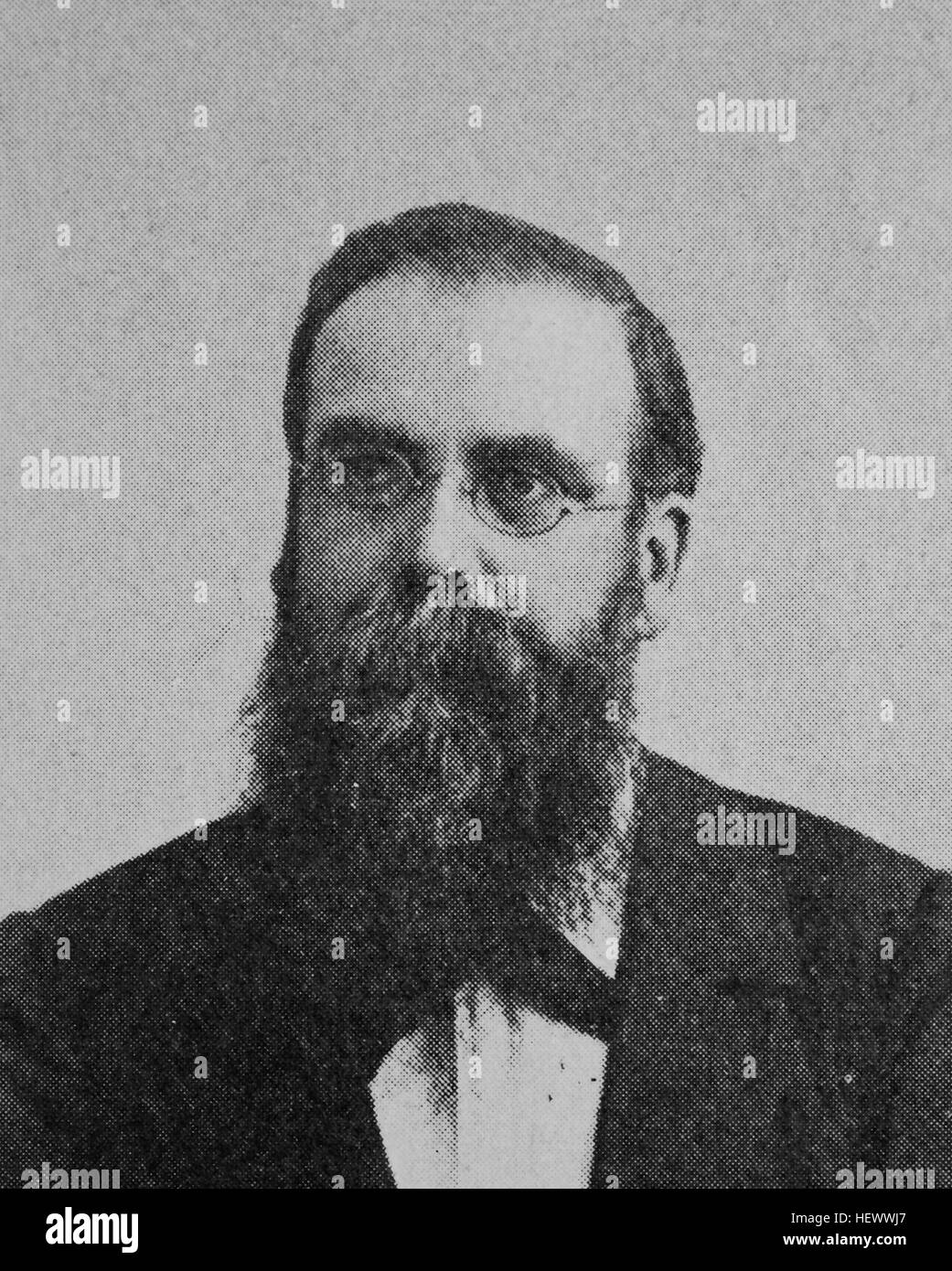 Adolf Groeber, 1854 - 1919, german Jurist und politican , picture from 1895, digital improved Stock Photo