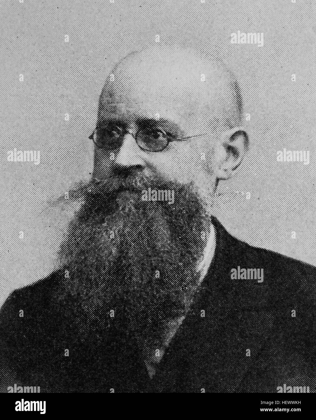 Dr. Ernst Lieber, born 1838, Parlamentarier, Mitglied des Reichstages, picture from 1895, digital improved Stock Photo