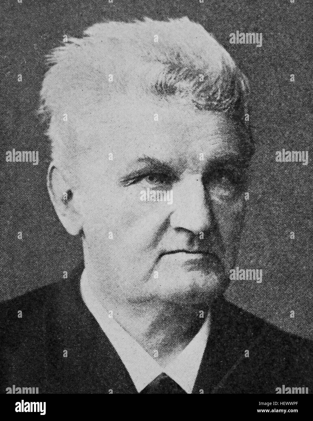 Wilhelm Nokk, 1832 - 1903, badischer Jurist und politican, picture from 1895, digital improved Stock Photo